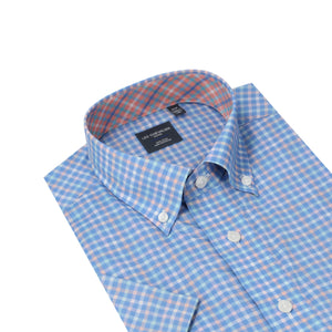 Leo Chevalier 100% Cotton Non-Iron Multi Check Shirt