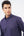 Chemise violette sans repassage Leo Chevalier