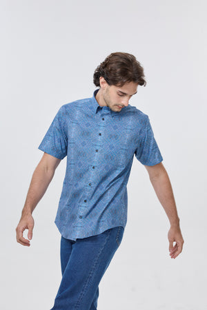 Leo Chevalier 100% Cotton Non Iron Multi Dot Print