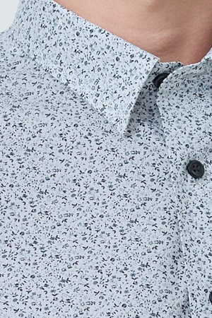 Chemise sans repassage Leo Chevalier Grey Forest