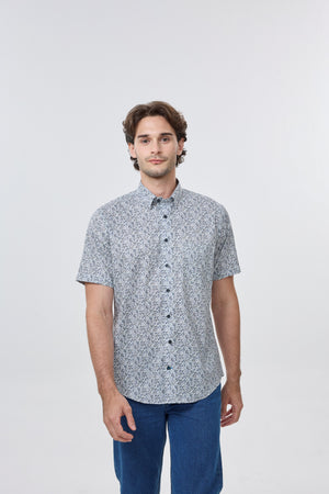 Chemise imprimée Leo Chevalier Multi Splatter infroissable