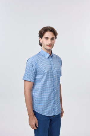 Leo Chevalier 100% Cotton Non-Iron Multi Check Shirt