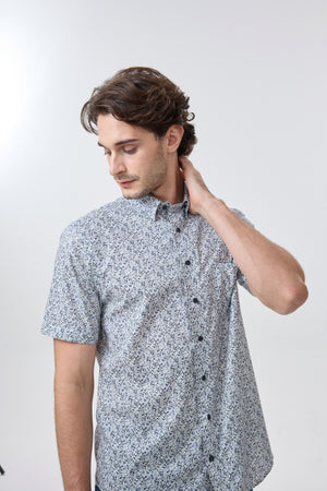 Chemise imprimée Leo Chevalier Multi Splatter infroissable