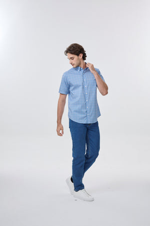 Leo Chevalier 100% Cotton Non-Iron Multi Check Shirt