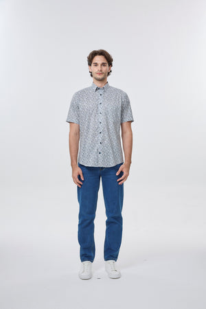 Chemise imprimée Leo Chevalier Multi Splatter infroissable