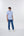 Leo Chevalier 100% Cotton Non Iron Blue Circle Print Shirt
