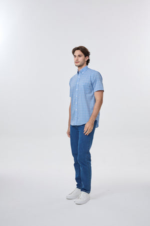 Leo Chevalier 100% Cotton Non-Iron Multi Check Shirt