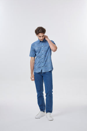 Leo Chevalier 100% Cotton Non Iron Multi Dot Print