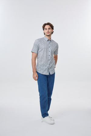 Chemise imprimée Leo Chevalier Multi Splatter infroissable
