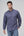 Leo Chevalier  Non-Iron Blue Leaf Printed Shirt