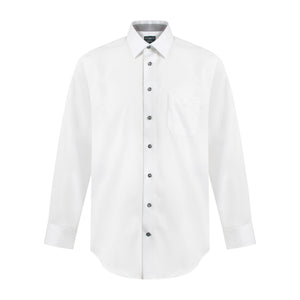 Leo Chevalier 100% Cotton Non-Iron Textured Dress Shirt