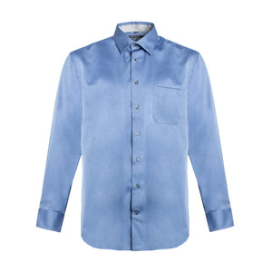 Leo Chevalier 100% Cotton Non-Iron Textured Dress Shirt