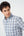 Leo Chevalier Blue and Beige Check Non Iron Shirt