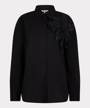 Chemisier EsQualo avec Grand Patch Fleur