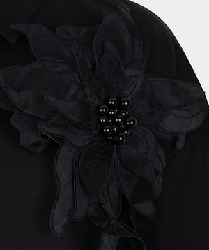 Chemisier EsQualo avec Grand Patch Fleur