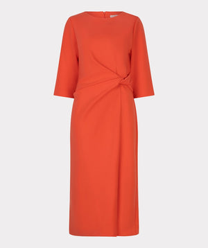 Robe midi EsQualo à détail nœud