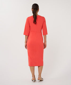 Robe midi EsQualo à détail nœud