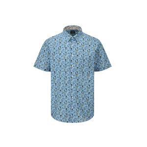 Leo Chevalier Jungle Sky Print Non-Iron Shirt
