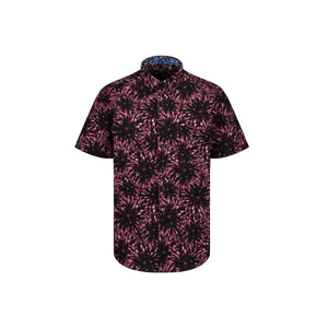 Leo Chevalier Large Red Print Non-Iron Shirt