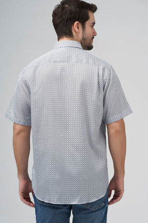 Leo Chevalier Neat Flower Print Non-Iron Shirt