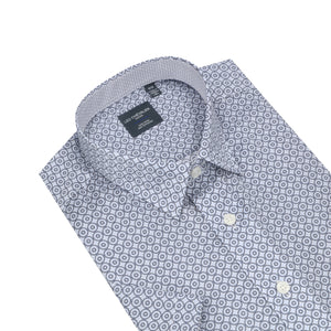 Leo Chevalier Neat Flower Print Non-Iron Shirt