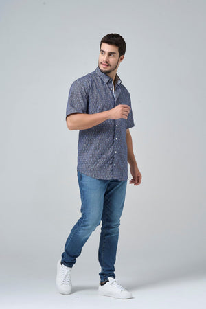 Leo Chevalier Non Iron Surfs Up Print Shirt