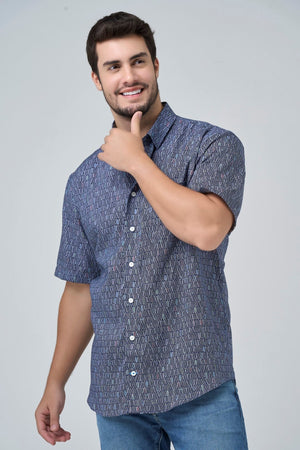 Leo Chevalier Non Iron Surfs Up Print Shirt