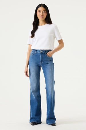 Garcia Isabella Ultra Flared High Waisted Jean 32" Lengh