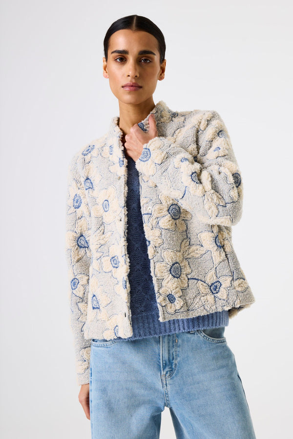 Garcia Flower Knit Jacket