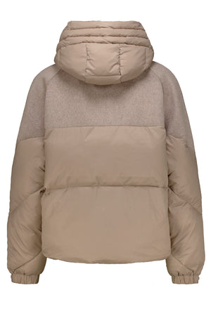 Garcia Short Brown Puffer with Contrast