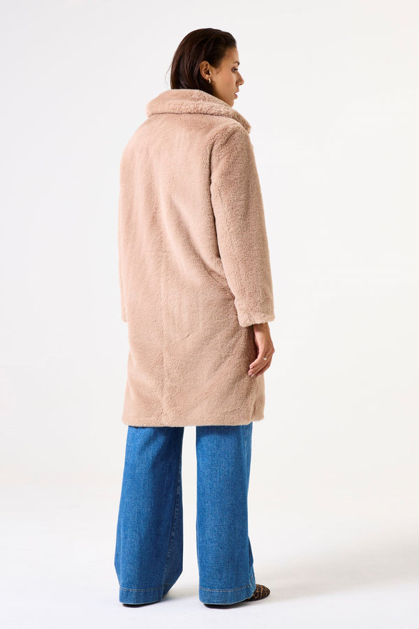 Garcia Fluffy Faux Fur Coat