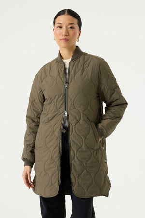 Garcia Long Padded Bomber Jacket