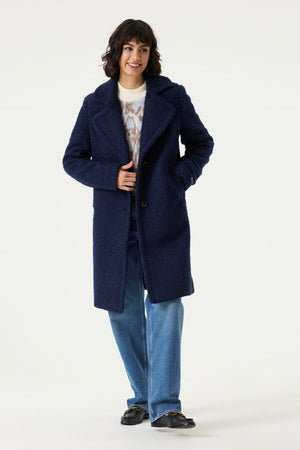 Garcia Long Soft Bouclé Coat