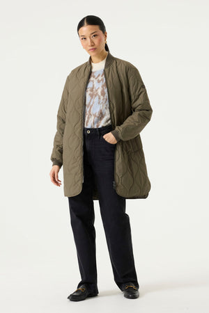 Garcia Long Padded Bomber Jacket