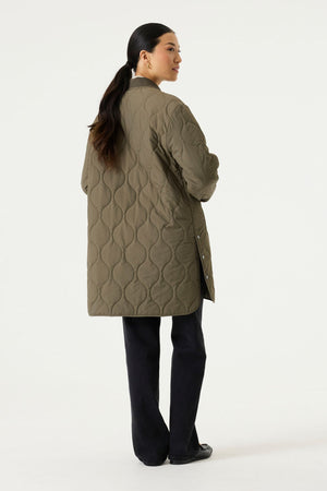 Garcia Long Padded Bomber Jacket
