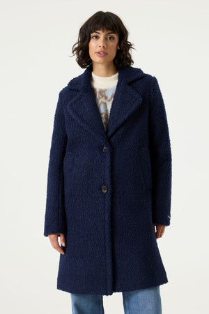 Garcia Long Soft Bouclé Coat