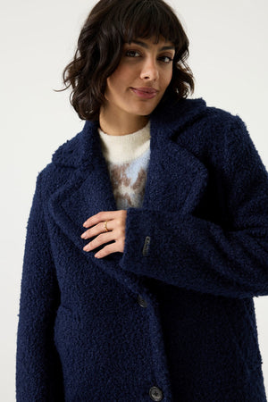 Garcia Long Soft Bouclé Coat