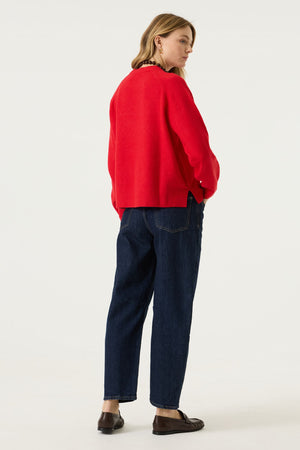 Garcia Raglan Sleeve Red Sweater