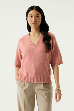 Garcia V-Neck Short Sleeve Sweater