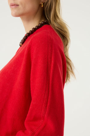 Garcia Raglan Sleeve Red Sweater