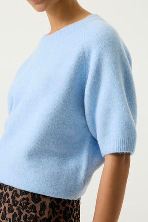 Garcia Light Blue Short Sleeve Sweater