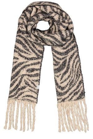 Garcia Extra Long Ladies Zebra Print Scarf