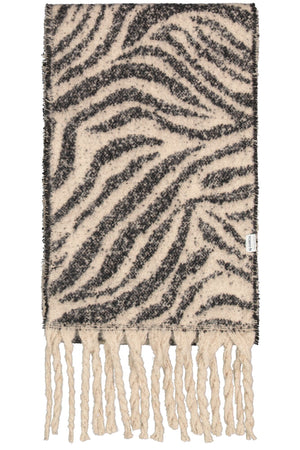 Garcia Extra Long Ladies Zebra Print Scarf