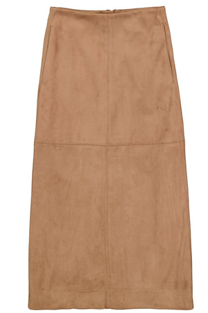 Garcia Brown Suede Skirt