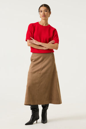 Garcia Brown Suede Skirt