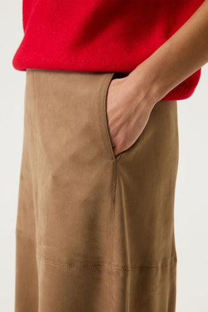 Garcia Brown Suede Skirt