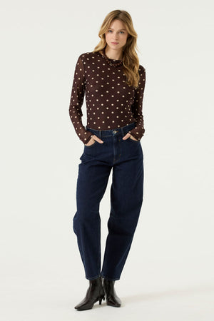 Garcia Long Sleeve Printed Top