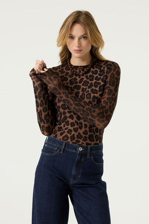 Garcia Long Sleeve Printed Top