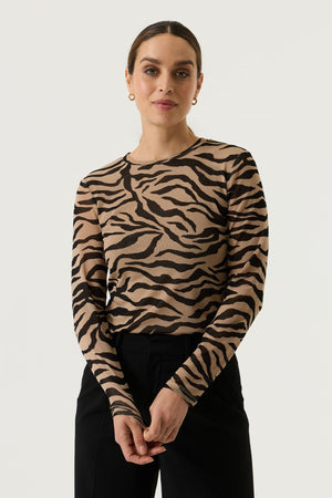 Garcia Long Sleeve Printed Top