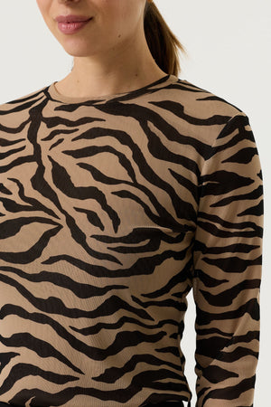 Garcia Long Sleeve Printed Top